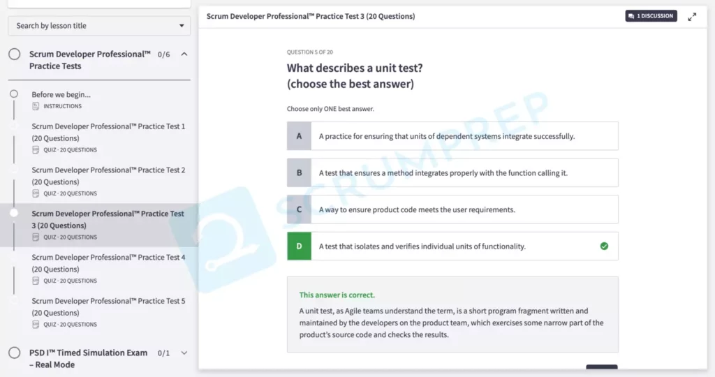 PSD Quiz Question 3 Explanation