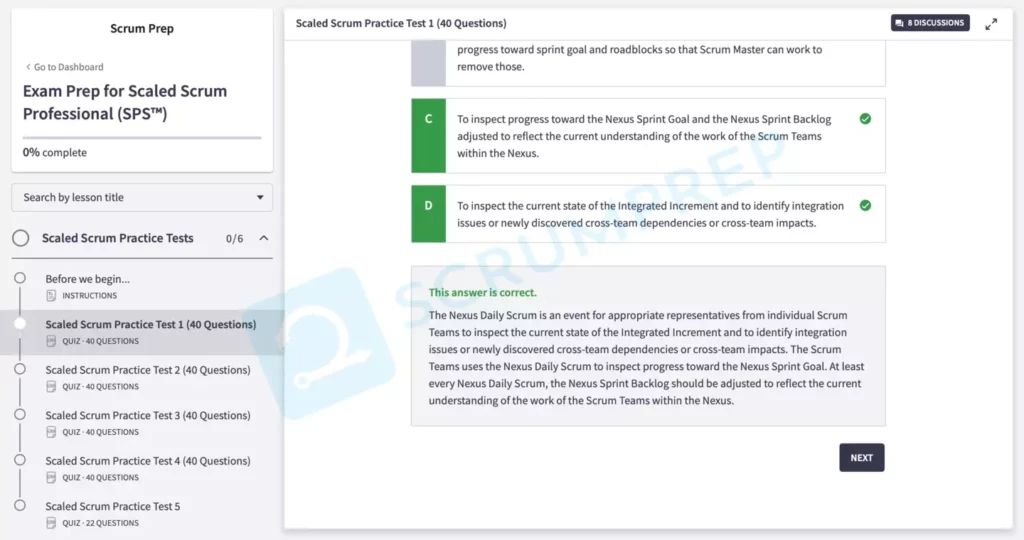 SPS Quiz Question 1 Explanation