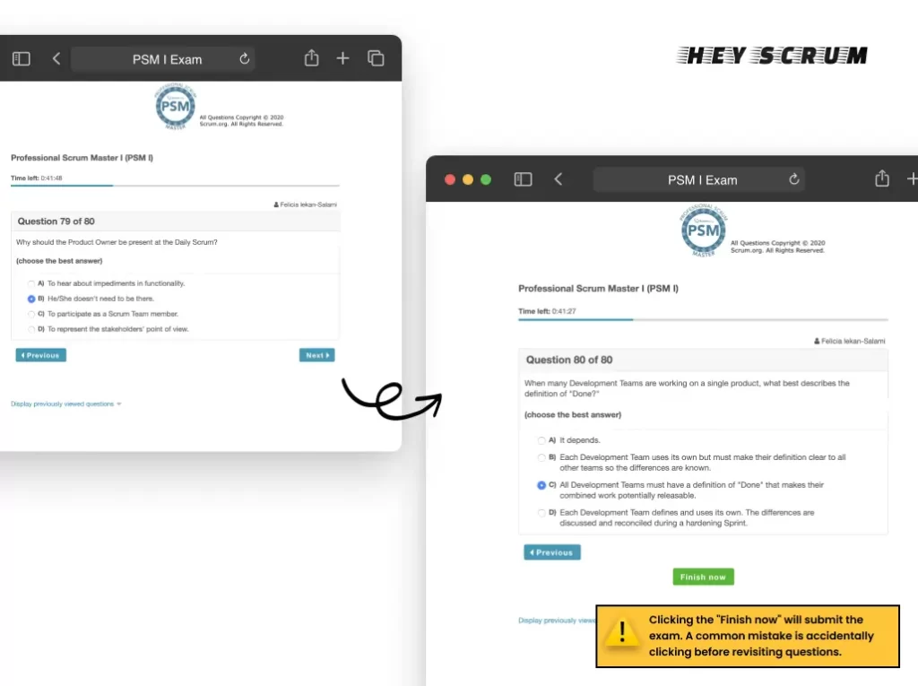 HeyScrum Definitive Guide Exam-Completion